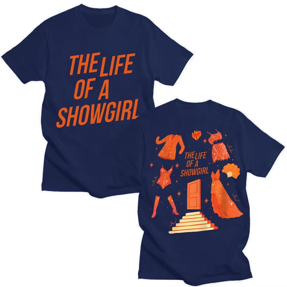 The Life of A Showgirl 2025 New Album T Shirt Men Women New Era Trendy High Quality Short Sleeve Casual Cotton Oversized Tshirts
