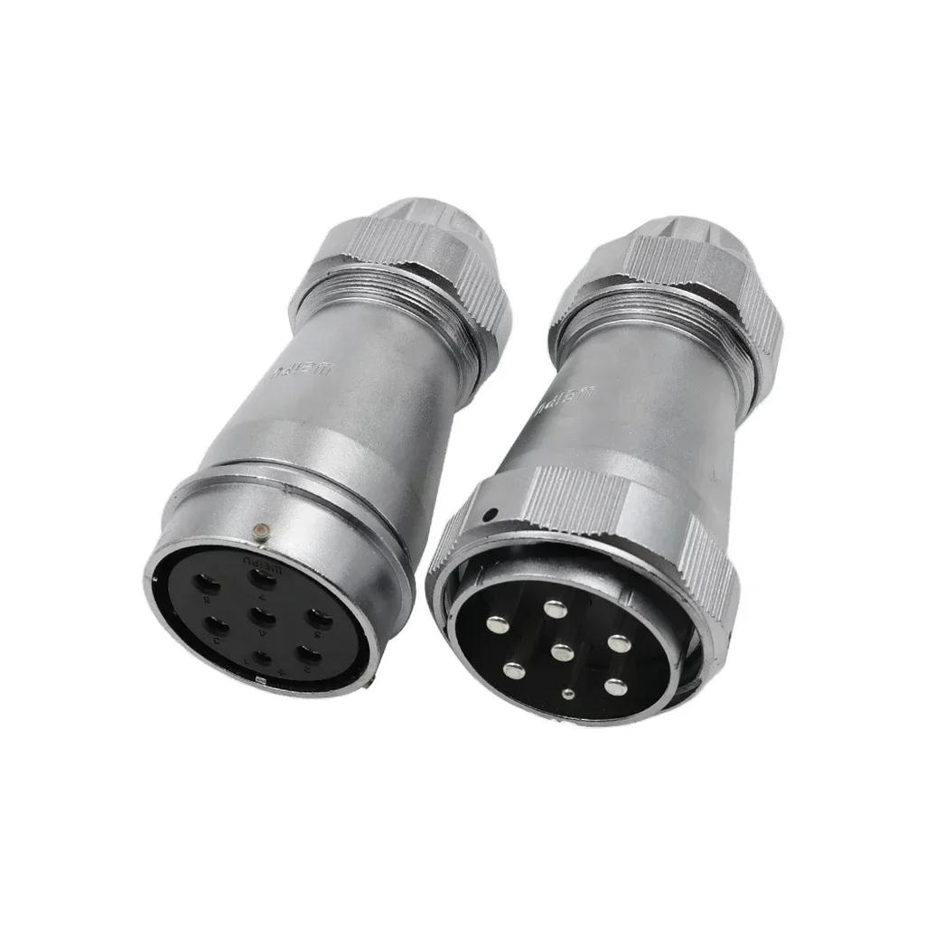 WY55 TE+ZE M55 Waterproof 4Pin 7Pin 40Pin 53Pin 61Pin Solder Power Industrial Aviation Wire Connector Auto Screen LED Light Ship