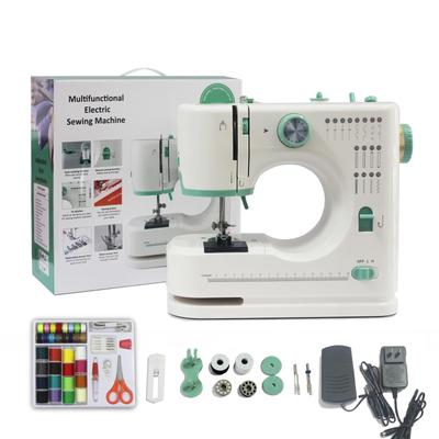 ShyangLiang Home Electric Sewing Компактная швейная машина Модернизированная 16-ти тихая обратная строчка LED Ручная регулировка для начинающих и шитье включает в себя