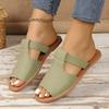 Модные женские новые летние шлепанцы на плоской подошве с открытым носком, однотонные пляжные прохладные шлепанцы с рыбьим носком