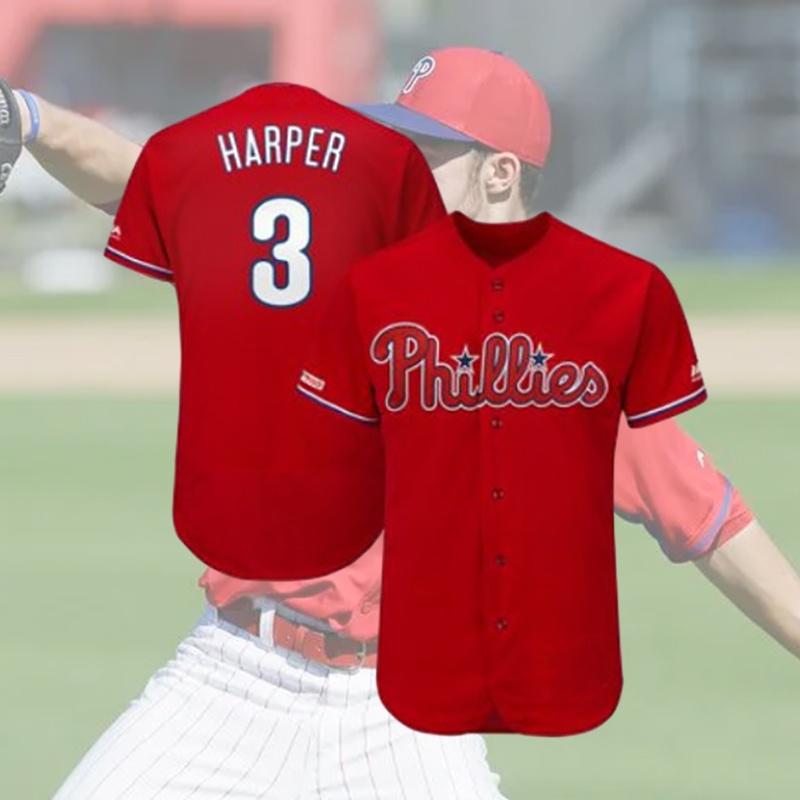 Вышитая бейсбольная форма Philadelphia Phillies для оптовой продажи, импортная ткань из бамбукового волокна, доступна в различных цветах и размерах