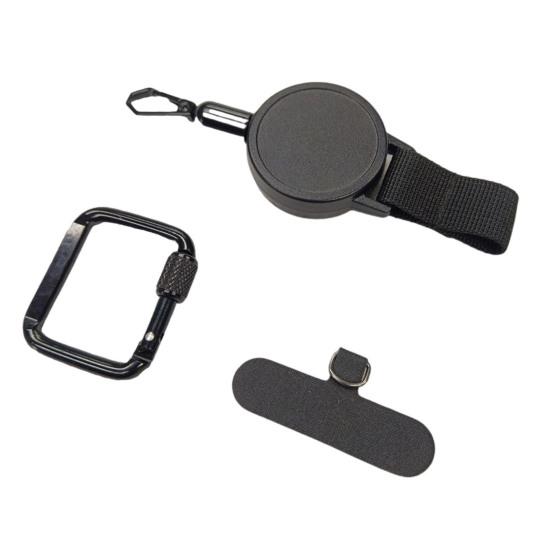 Retractable Phone Tether Anti-Theft Phone Lanyard with Belt Clip Theft Drop Protection Keychain for Travel Hiking Work Daily Use