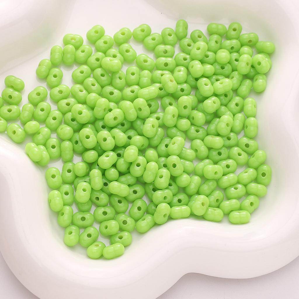 Бусины для браслетов ручной работы 8x5 мм Однотонные бусины Светлые арахисовые бусины Акриловые бусины из проса Бусины-россыпи Бусины Аксессуары для самостоятельного изготовления Струны Браслеты