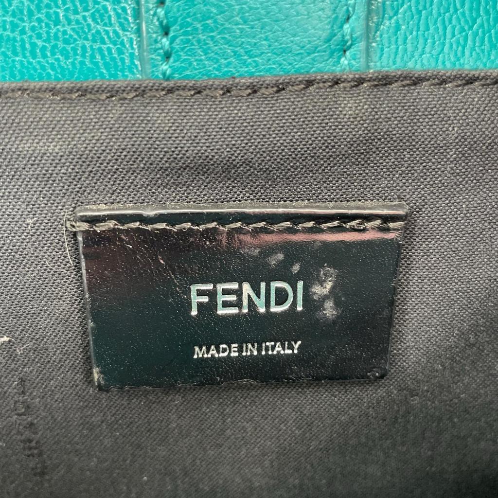 FENDI Petite to Jules 8BH253-V9W 149-2575 Handbag Navy Women 2-Way Denim used