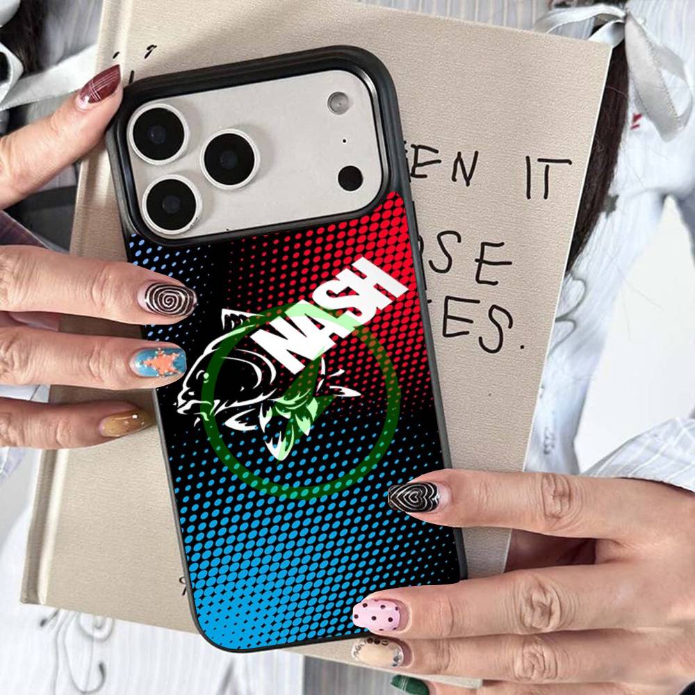 N-Nash Fishing Cool Magnetic Charging Cover Phone Case For IPhone 17 16 14 13 12 11 15 Pro Max For Magsafe Wireless