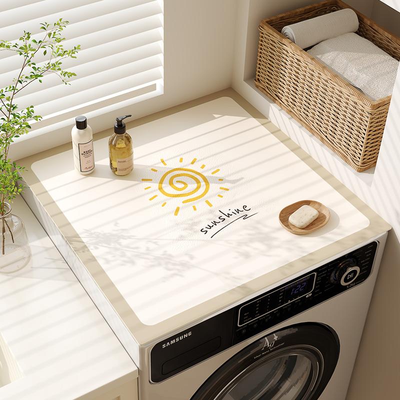 Накладка на крышку стиральной машины-барабана, абсорбирующая ткань-чехол для холодильника, пылезащитная накладка из диатомовой земли для изголовья кровати и столешницы