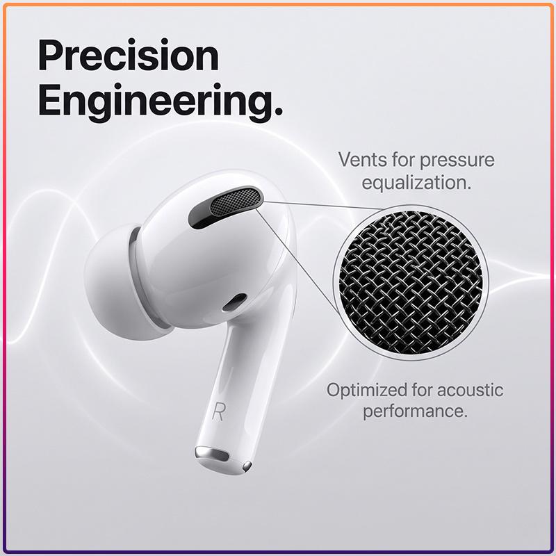 AirPods Pro Внутриканальные True Wireless Наушники Четкий Звук Низкая Задержка Шумоподавление Портативный Зарядный Кейс Для iOS Android Смартфона