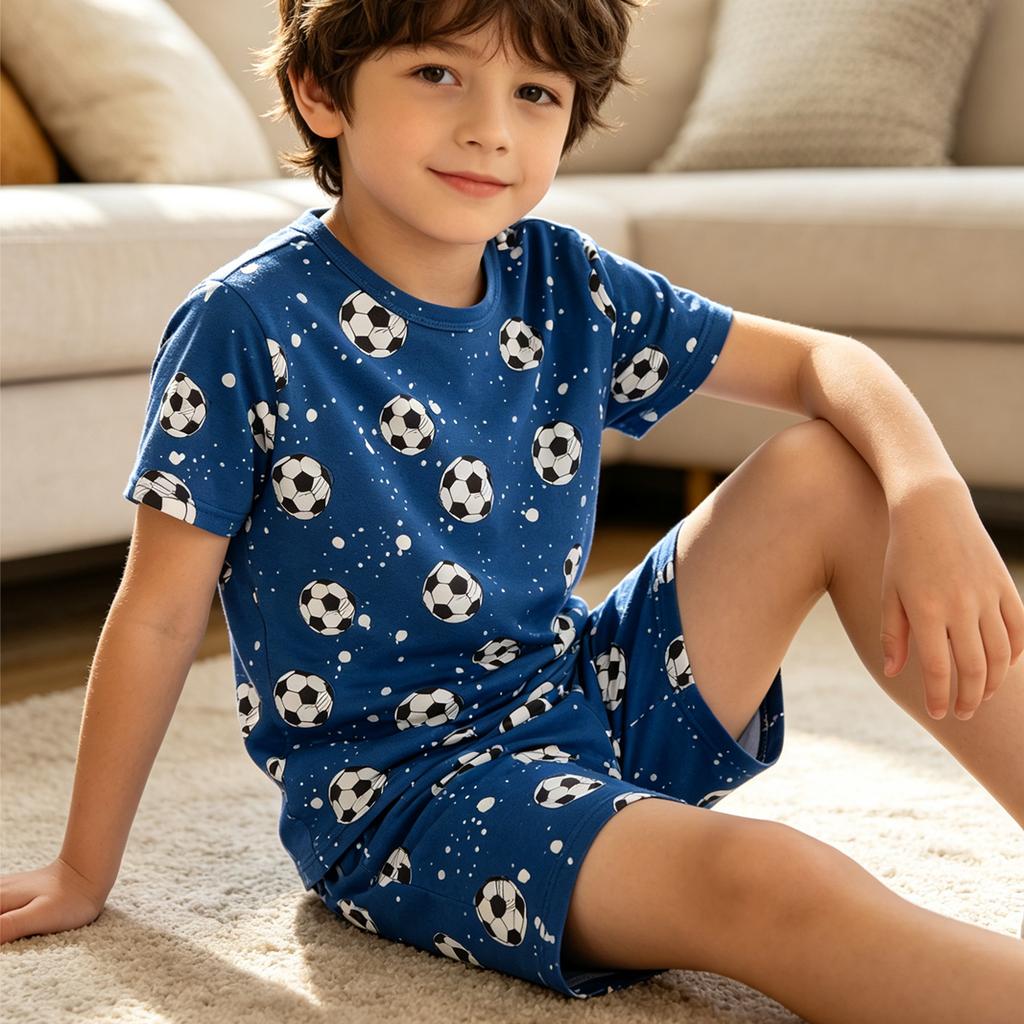 Xiaomi 2-Piece Children's Set Summer Short Sleeved Pants Cute Printed Suitable For Both Boys/Girls Casual Daily Pajamas Multifunctional