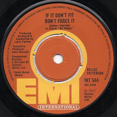 7-дюймовая пластинка KELLEE PATTERSON - Если не подходит, не дави INT544 EMI Internation 1977 UK Соул/Фанк Б/у