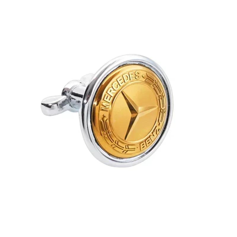 45 мм Эмблема передней части автомобиля Модифицированная хромированная накладка на капот для Mercedes Benz CLS SLK W203 W205 W204 C E Class W210 W211 W220