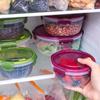Transparent Microwave-Safe Fresh-Keeping Kitchen Box for Rice, Fruit & Lunch