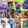 Frameless Animals Oil Painting DIY Painting By Numbers Kits Coloring Canvas Painting Home Wall Art Decor For Unique Gift