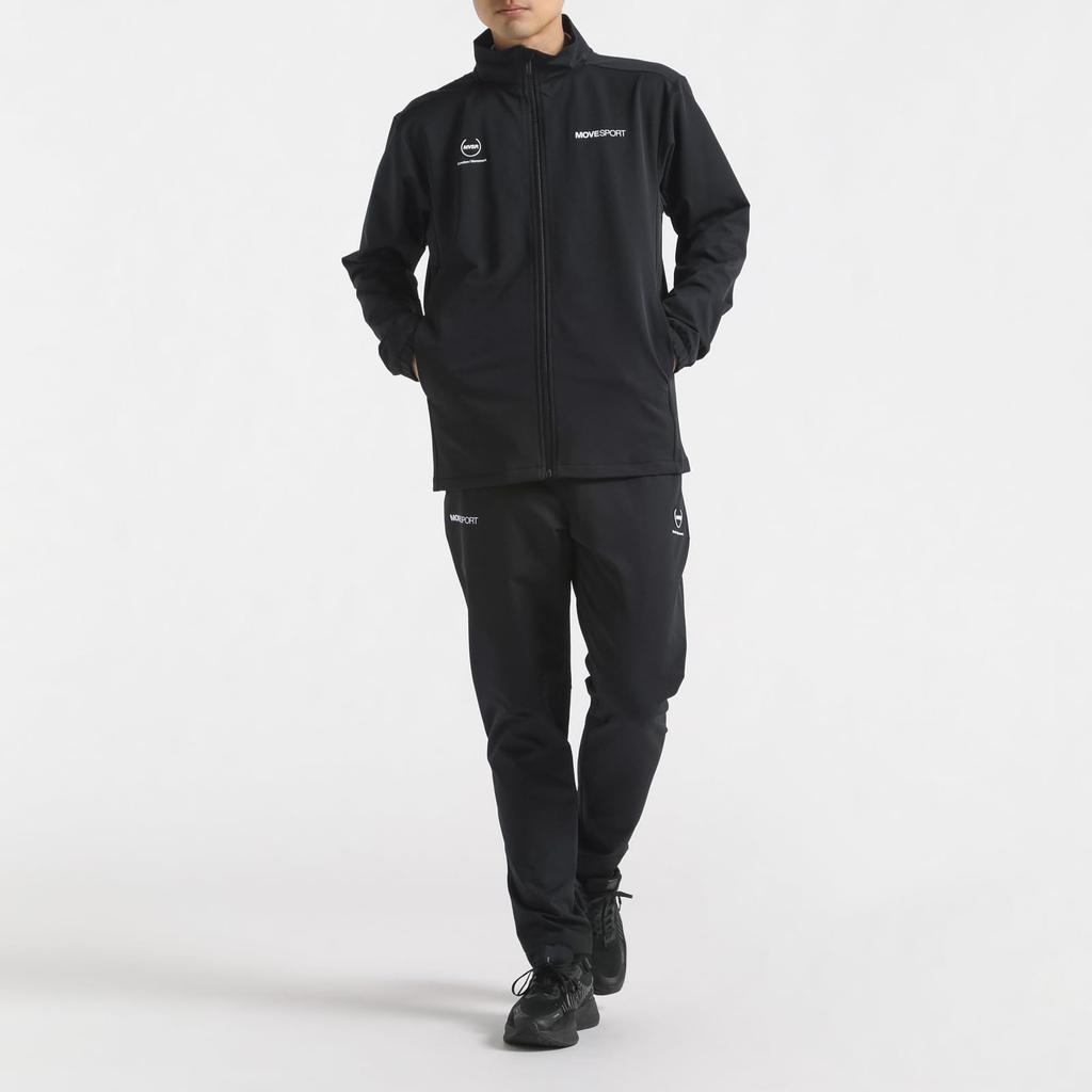 Джерси Descente HEATNAVI TOUGH Soft Shell Куртка-стойка Водоотталкивающая Тренировочная Беговая Черная [Move Sports]