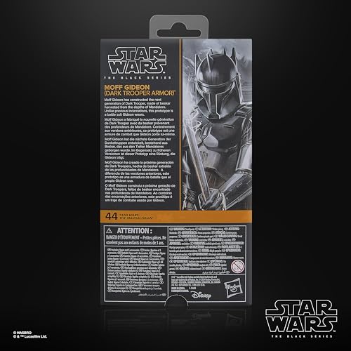 Hasbro Star Wars Black Series Moff Gideon (Dark Trooper Armor), Star Wars: The Mandalorian Premium Collection 15 Cm Action Figure G1554, Authentic