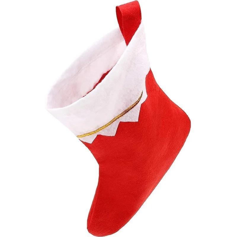 Holiday Christmas Stocking Fireplace Hanging Sock Gift Bag Decoration for Home Party Display Festive Ornament  Home Decor