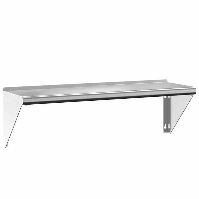 VidaXL Wall Shelf 100x30x31 Cm Silver Stainless Steel, Floating Shelf, Wall Display Shelf, Panel 30273