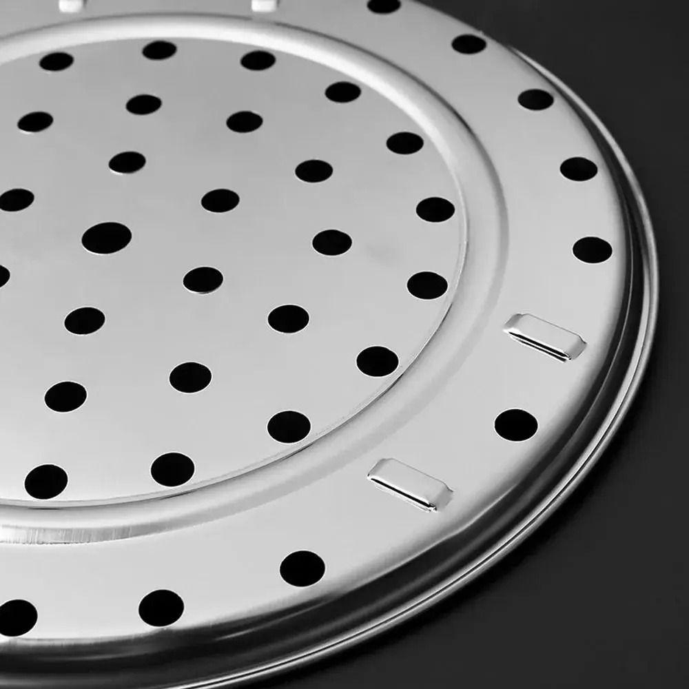 5Pcs Thickened Stainless Steel Steaming Rack Stackable Food Steaming Tray  Egg Steaming
