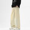 American high street trendy brand loose straight jeans men's four-season trendy versatile wide-leg drape casual trousers