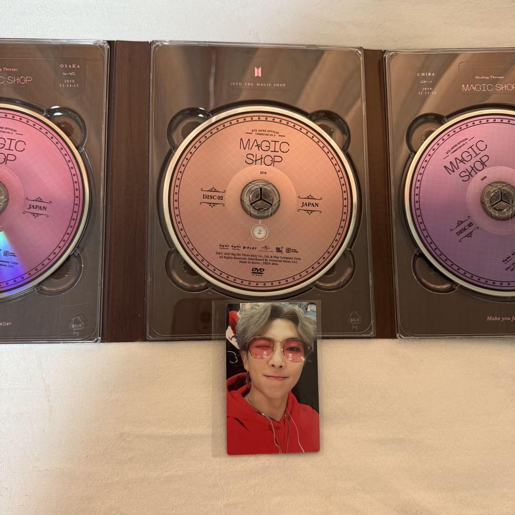 [USED] BTS MAGIC SHOP Fan Meeting DVD Japanese Version Official RM Trading Card Included