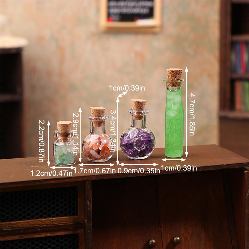 Кукольный домик Сцена из Волшебного мира Орнамент Винтажная Мини Волшебная Бутылка Модель Палочки Кукольный домик Ретро Украшение Аксессуары для Микро-сцены