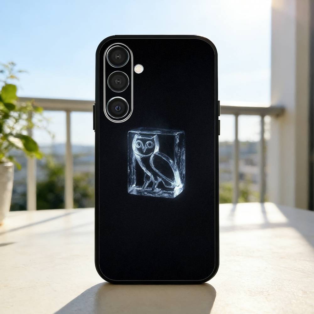 Drake O-OvO O-OWL Phone Case For Samsung A73,72,71,53,52,51,22,91,80, Soft Black Cover