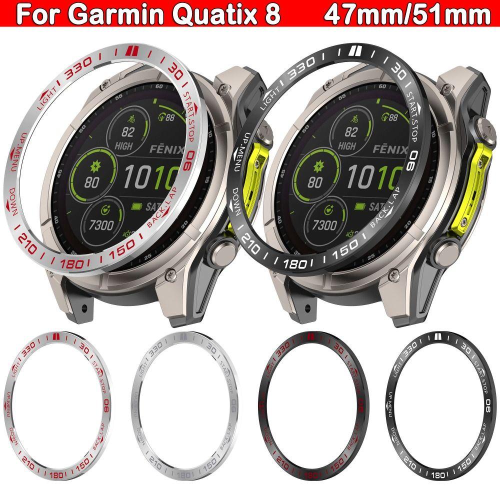 Anti-Scratch Watch Bezel Ring for Garmin Quatix 8 47mm/51mm Smart Watch Accessories