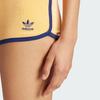 Adidas Originals Terry Shorts Striped Print Small Logo Tight Casual Shorts Women Shorts Light-Orange-Yellow JG8060
