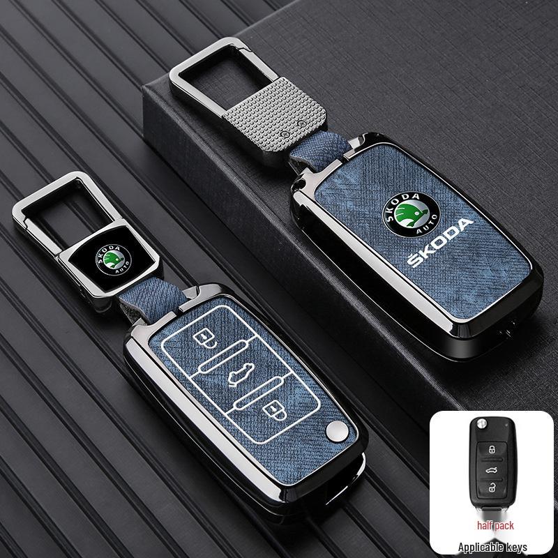 Чехол для ключа Skoda для моделей Octavia, Superb, Kamiq, Scala, Karoq, Yeti