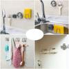 1/2/3PCS Kitchen Organizer Sponge Holder Soap Rack Self Adhesive Sink Drain Drying Stainless Steel Wall Storage Hook Accessories