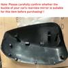 For Honda Accord 2008 2009 2010 2011 2012 Car Replacement Rearview Side Mirror Cover Wing Cap Exterior Door Case Trim Black Auto