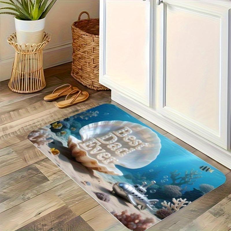 1PC Cyberpunk Skull Pattern Kitchen Rug Non-Slip Door Mat Pop Design Bathroom Rug Bath Mat Carpet for Home Sink Laundry Decor