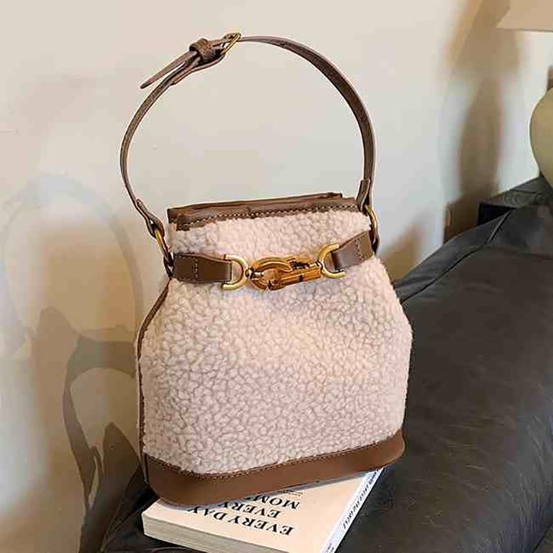 Женственная сумка из овечьей шерсти в стиле пэчворк Tissbody универсальная сумка через плечо ретро зима новый модный тренд