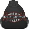 AU1709 Harley Davidson Сумка-слинг мужская через плечо нагрудная с держателем для бутылки повседневная сумка через плечо для спорта, путешествий, пеших прогулок, езды на велосипеде