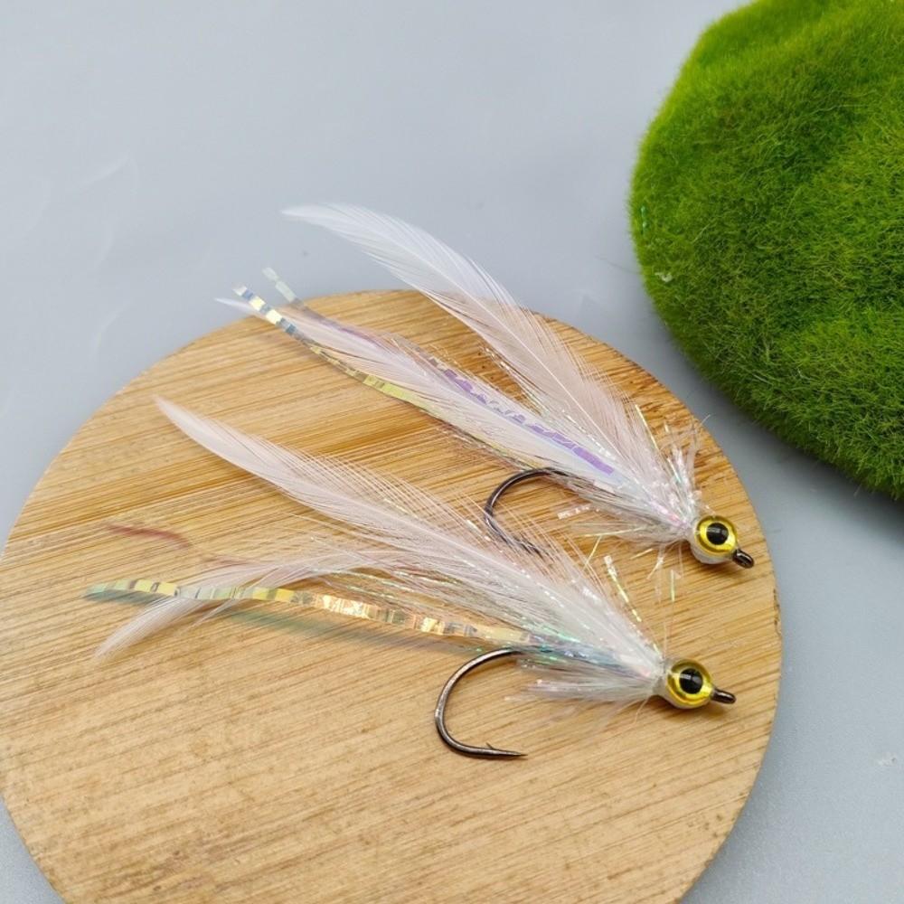 4pcs Long-Lasting Feather Streamer Flies Lightweight Fly Fishing Lure Streamer Fly Lure For Anglers