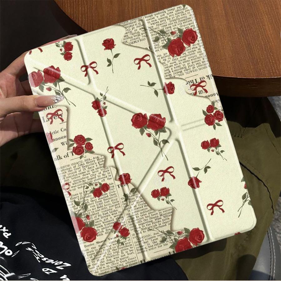 Чехол-планшет с розовым бантом для iPad Air 4 5 M3 M2 1 2 M4 11 дюймов Pro 2025 Mini 6 7 Pro 11-го 10-го 9-го 8-го 7-го 12,9 дюйма Держатель Чехол