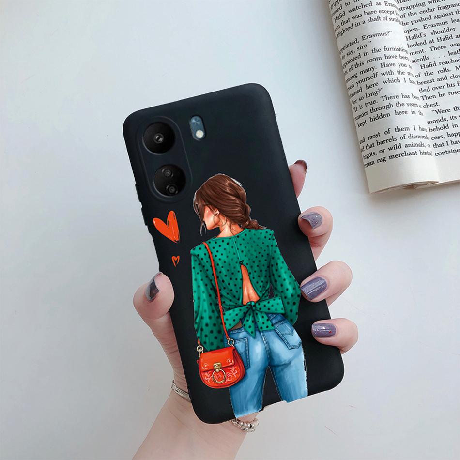 Для Xiaomi Redmi 13C Чехол Супер Мама Малыш Мода Девочки Чехол Мягкий ТПУ Fundas Для Xiaomi Redmi 13C 13 C Redmi13C Чехол для Телефона Coque