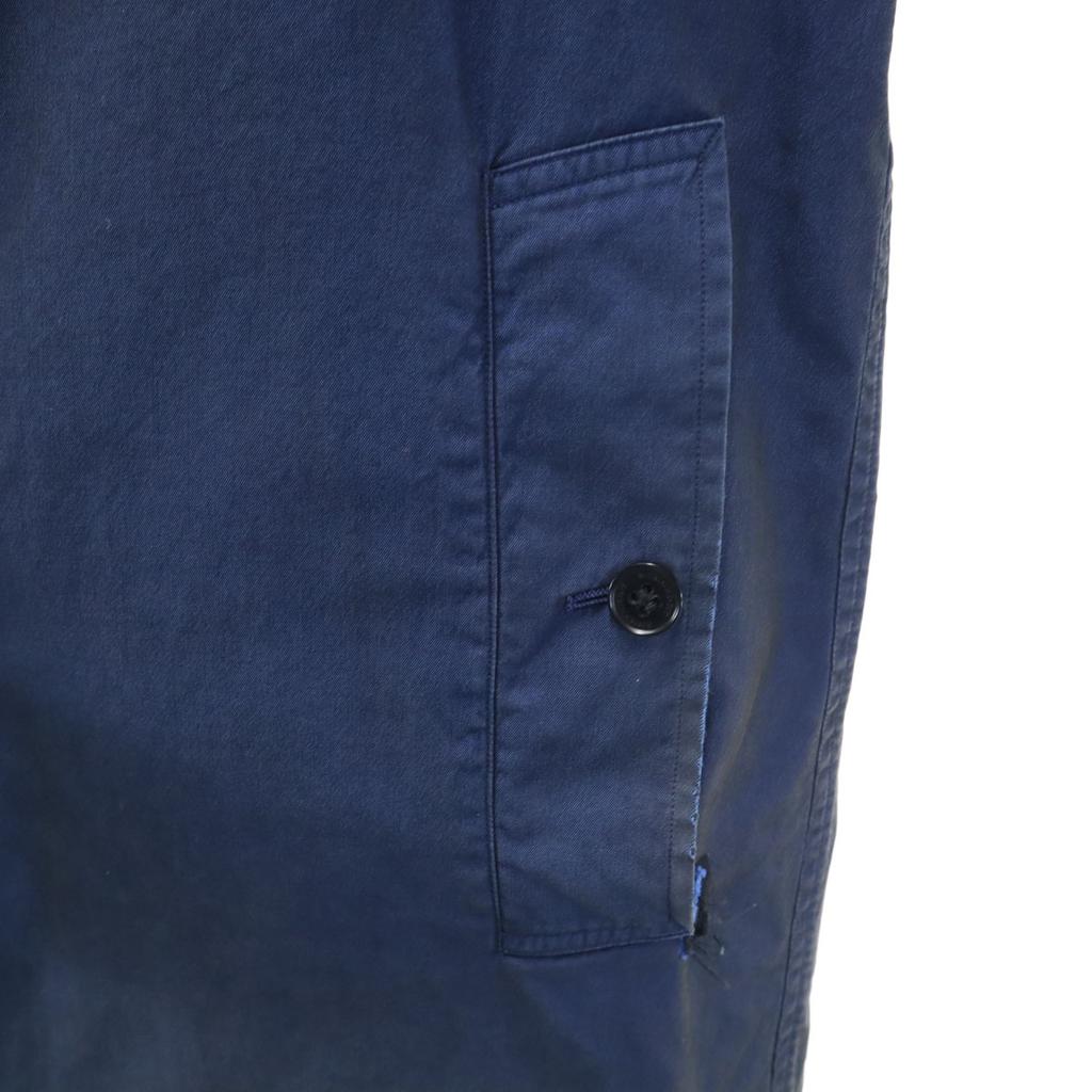 Burberry Сделано в Италии Пальто-стойка из нержавеющей стали 50 Темно-синий Мужской Б/У