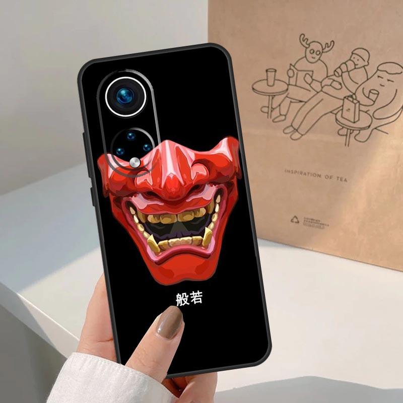 Японская маска демона Они Хання Чехол для Honor Magic 8 5 6 7 Pro Для Honor 400 200 Lite 50 70 90 X8c X8b X9a X9b X9c X9d Win