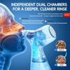 Система для промывания носа, Электрическая машина для промывания пазух с двойным резервуаром для воды для быстрого облегчения дискомфорта в носу, Самоочистка и автоматический сбор отходов