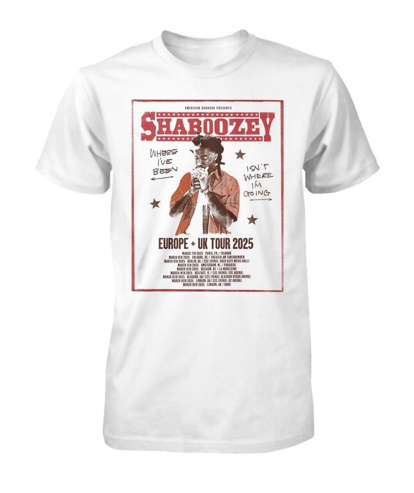 Shaboozey Europe and UK Tour 2025 Shirt Full Size Gift For Fan Unisex T-Shirt