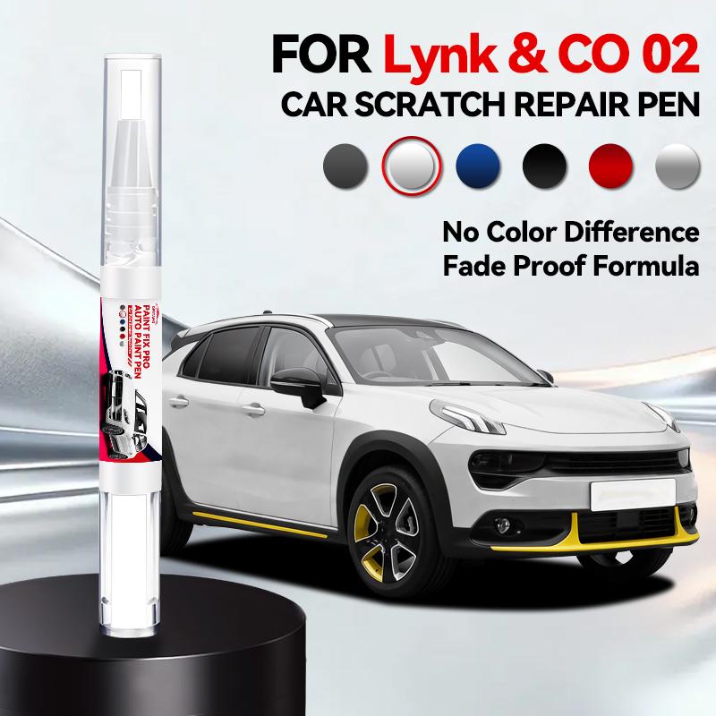 For Geely Lynk & CO 02 Car Paint Repair Pen Touch Up Scratch Remover DIY Auto Accessories White Black Grey purple Blue Orange