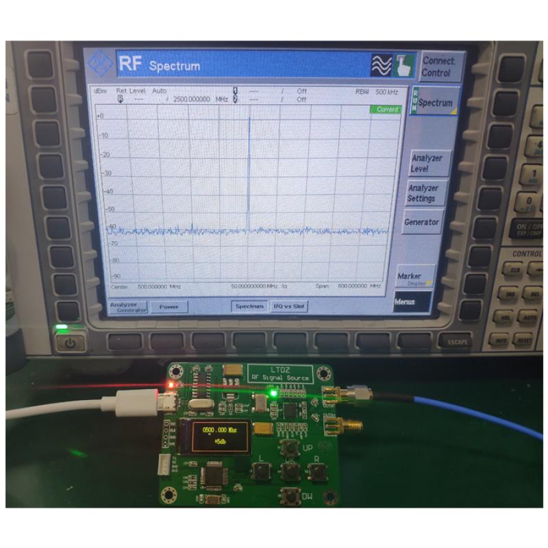 LTDZ MAX2870 STM32 23,5-6000 МГц Модуль источника сигнала USB 5 В Питание Частота и режимы Аксессуар