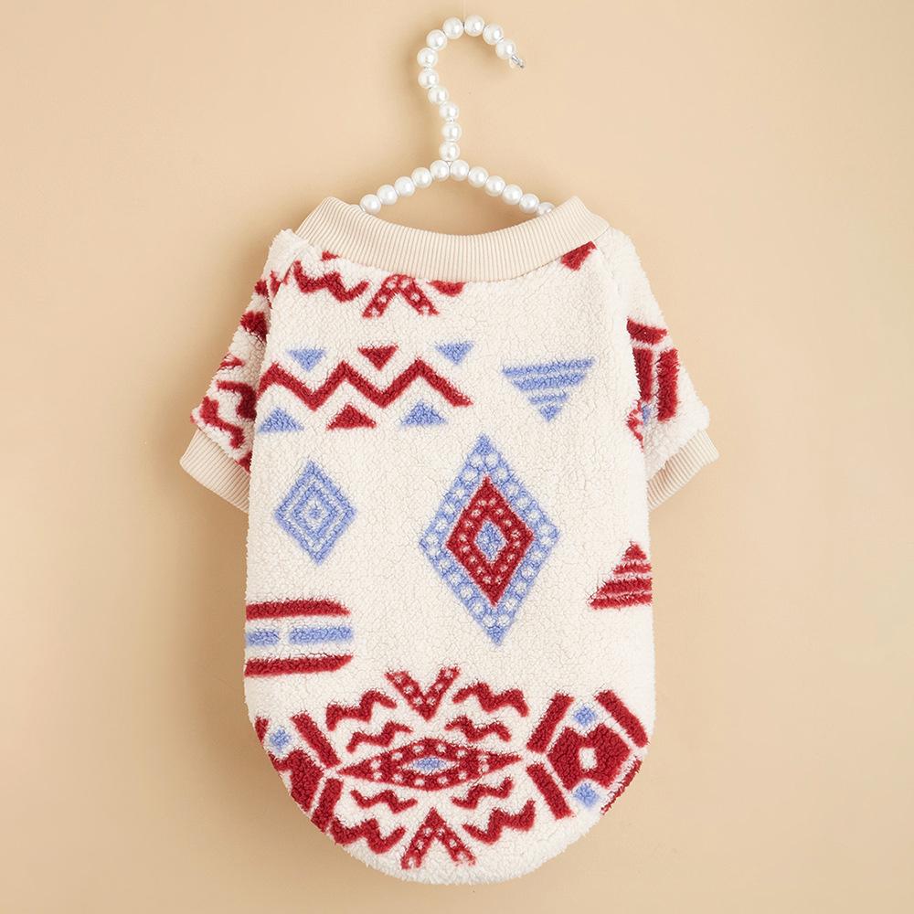 Christmas Puppy Dog Sweater for Small Dogs Winter Warm Pet Velvet Clothing Schnauzer Poodle Pullovers Hoodies mascotas Clothes