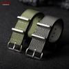 Premium Ribbed Nylon Watch Strap 18mm 19mm 20mm 22mm for Omega Military Casual Watchband for Seiko Army Sport Replacement Band