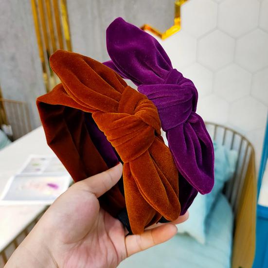 Повязка для волос с красивыми кроличьими ушками, удобная на ощупь, чистый цвет, бант, женские аксессуары для головы