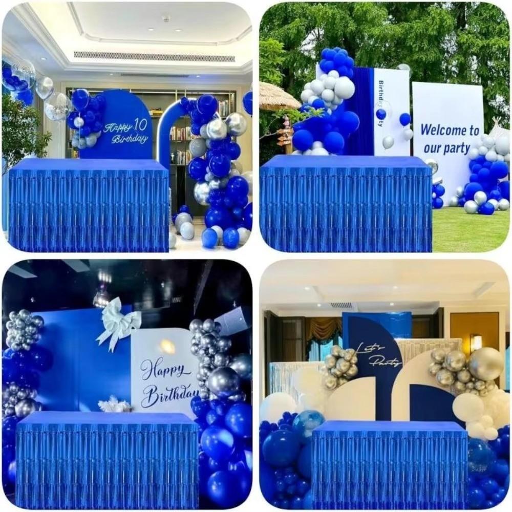 Colorful Table Skirt Tablecloths For Party Birthday Gatherings Holiday Wedding Decorations