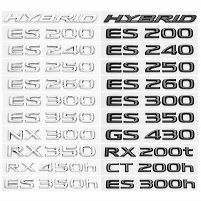 ДЛЯ ES200 ES260 IS250 GS300 GX400 NX300 RX350 RX450h LX570 LM350 LS600h Эмблема на задний багажник автомобиля ABS модифицированная улучшенная наклейка с буквенным логотипом