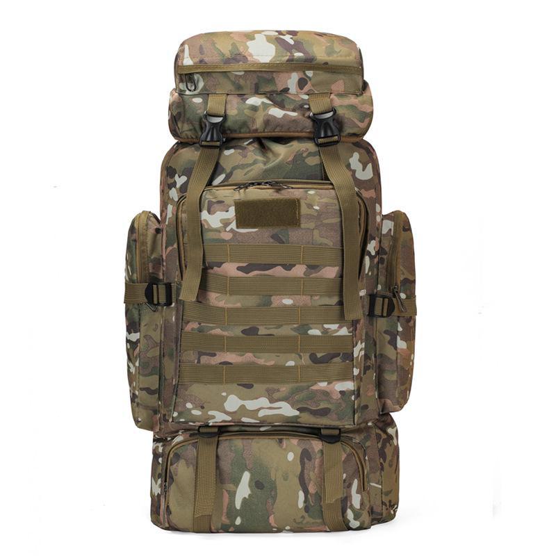80L Waterproof Camo Hiking & Tactical Backpack for Mountaineering & Outdoor Sports