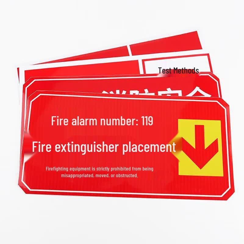 Fire Safety Warning Signage Sticker