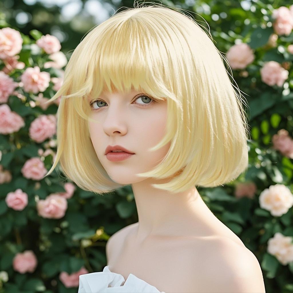 Короткий парик, короткие вьющиеся волосы, волосы из высокотемпературного шелка и химических волокон, сетчатый парик Black Rose